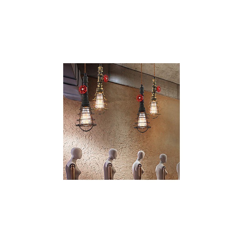 E26 Vintage Pendelleuchte Wasserpfeifen Design Leuchten