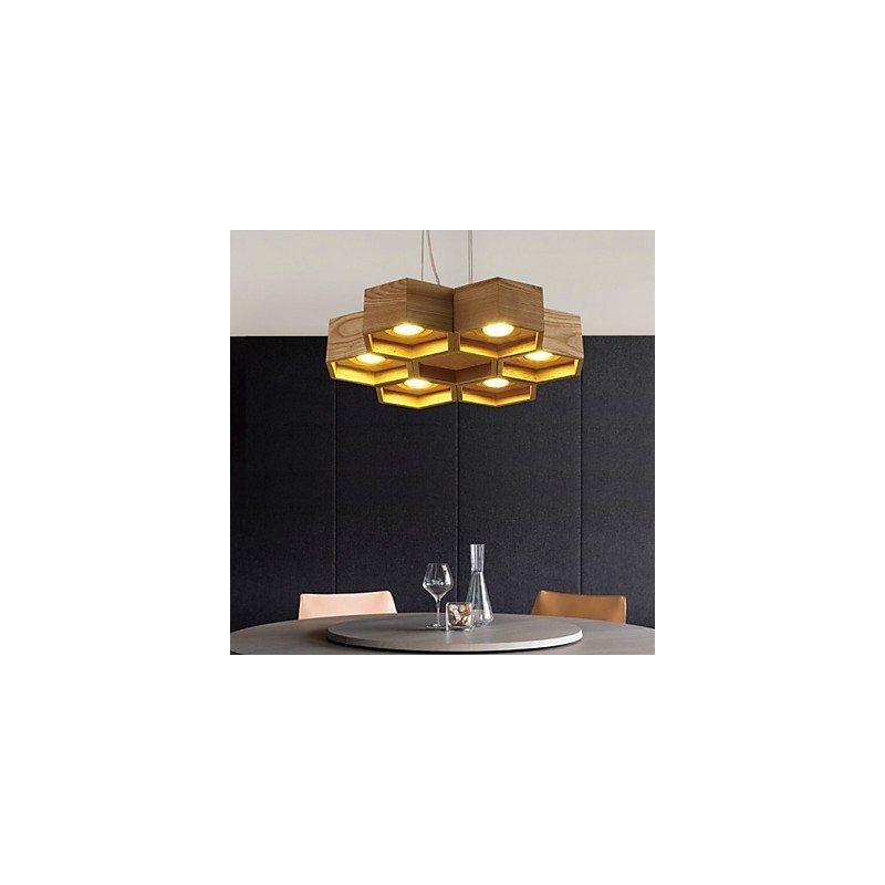 Pendelleuchten Country Holz Bambus