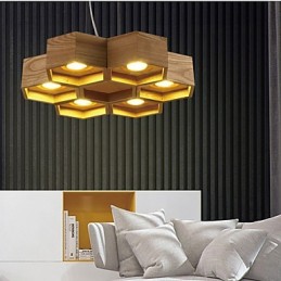 Pendelleuchten Country Holz Bambus