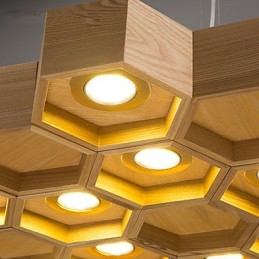 Pendelleuchten Country Holz Bambus