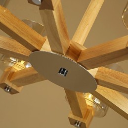 Pendelleuchten Country Holz Bambus