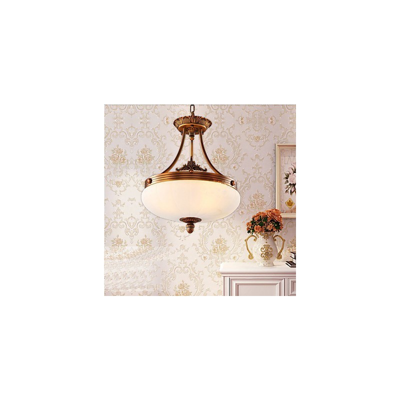 Europäische Marmorlampe Kupfer Kronleuchter Lichter