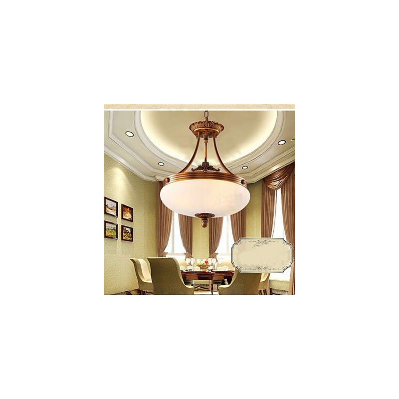 Europäische Marmorlampe Kupfer Kronleuchter Lichter