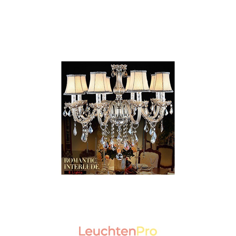 Großer Kristall-Kronleuchter 8 Arme Luxus Kristall Licht Mode Kronleuchter Kristall Licht