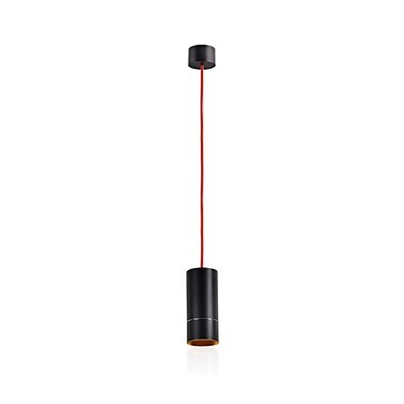 1-flammige Mini-Pendelleuchte, schwarz eloxiert mit Aluminium 1-flammige Mini-Pendelleuchte, schwarz eloxiert mit Aluminium