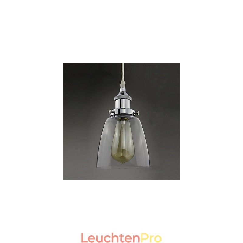 Moderne Chrom Glas Vintage Industrie Retro Fitting Edison Pendelleuchte Cafe Veranda Licht