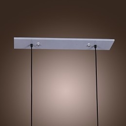 Moderne Glas-Pendelleuchte mit 2 Lichtern im transparenten Flaschendesign