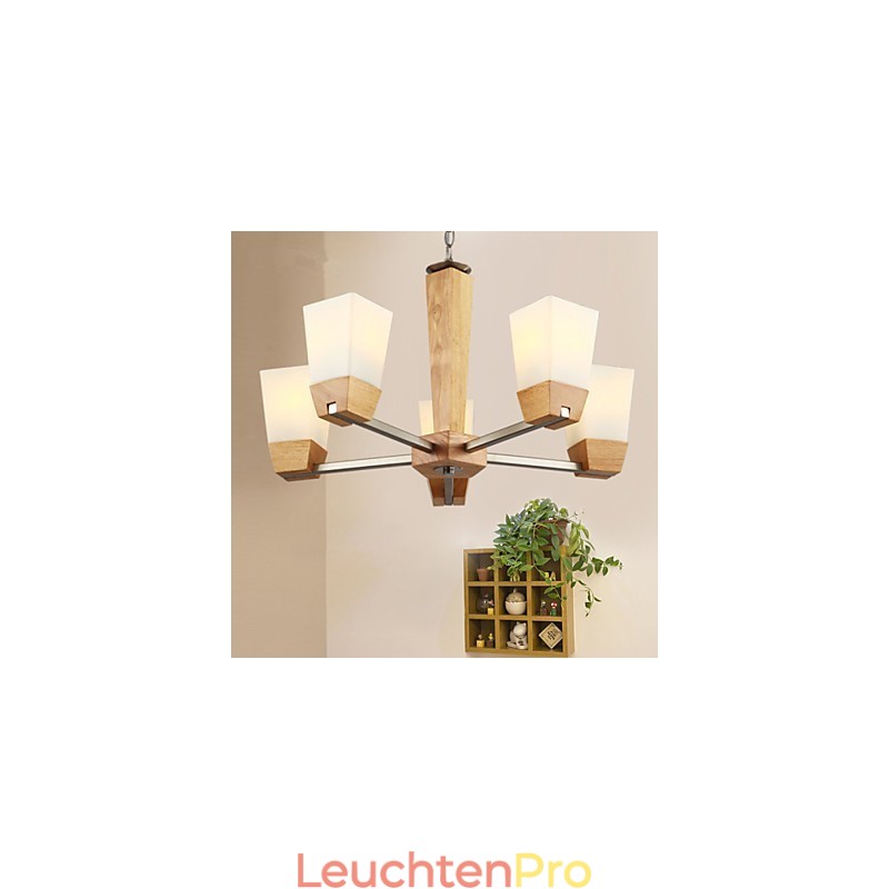 Pendelleuchten Country Holz Bambus