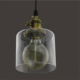 Glas Messing Retro Vintage Industrielle ART Cafe Garage Pendelleuchte