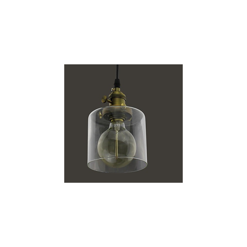 Glas Messing Retro Vintage Industrielle ART Cafe Garage Pendelleuchte