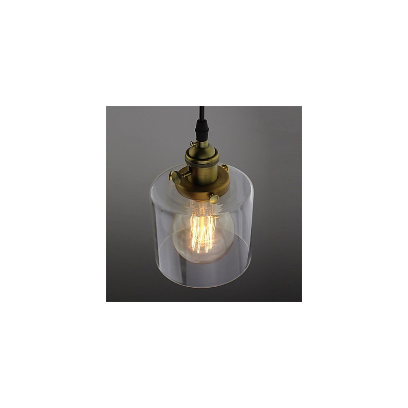 Glas Messing Retro Vintage Industrielle ART Cafe Garage Pendelleuchte