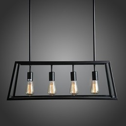Kronleuchter aus galvanisiertem Metall im rustikalen Lodge-Mini-Stil
