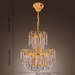 Luxuriöser Kristall-Kronleuchter mit 7 Lichtern