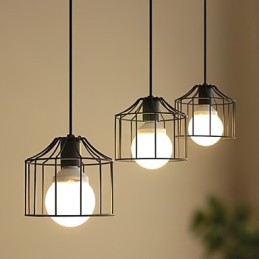 1 Lichter Country Metall Pendelleuchte