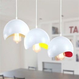 Moderne Pendelleuchte im zeitgenössischen Mini-Stil mit Gemälde