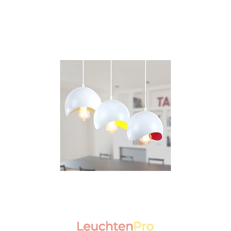 Moderne Pendelleuchte im zeitgenössischen Mini-Stil mit Gemälde