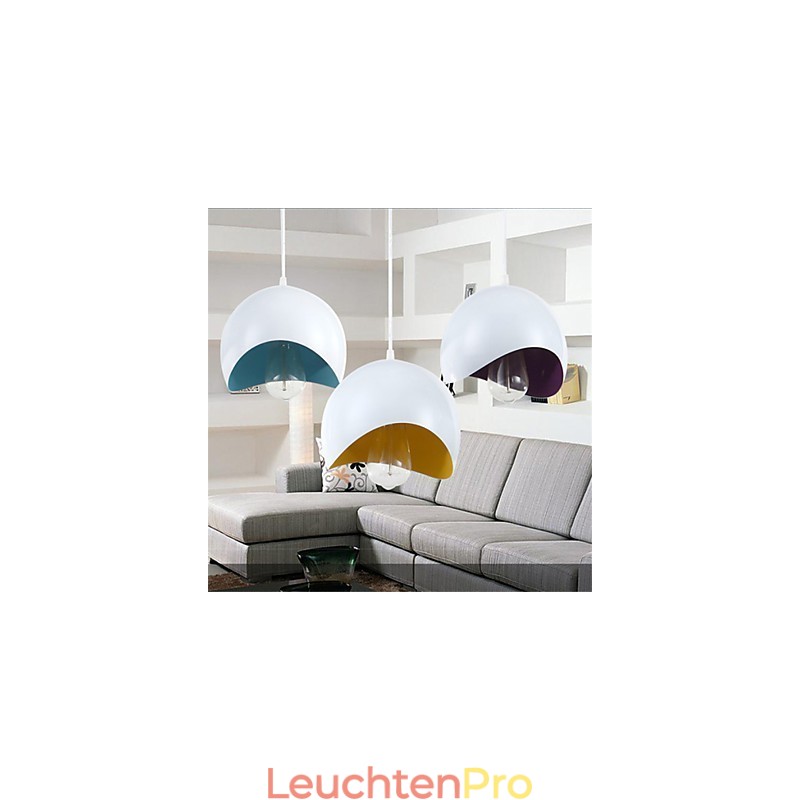 Moderne Pendelleuchte im zeitgenössischen Mini-Stil mit Gemälde