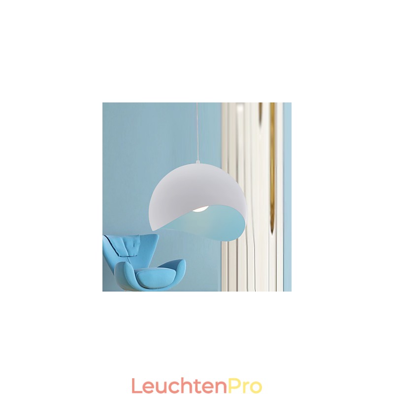 Moderne Pendelleuchte im zeitgenössischen Mini-Stil mit Gemälde