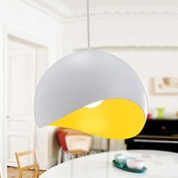 Moderne Pendelleuchte im zeitgenössischen Mini-Stil mit Gemälde
