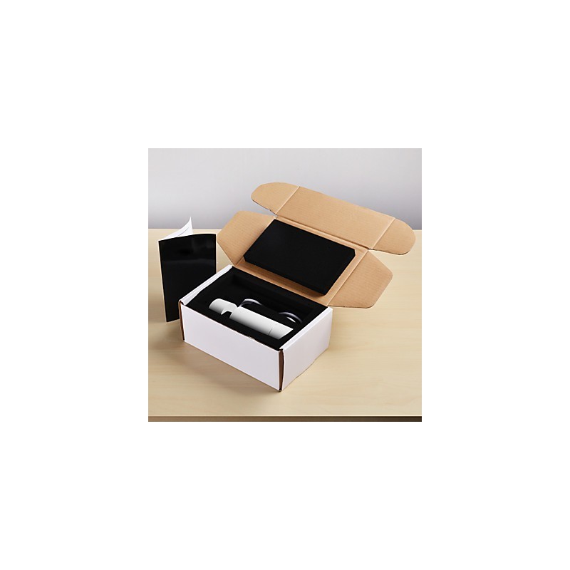 GE 05032 8W 136mm 1-flammige Mini-Pendelleuchte, gepudert weiß mit Aluminium