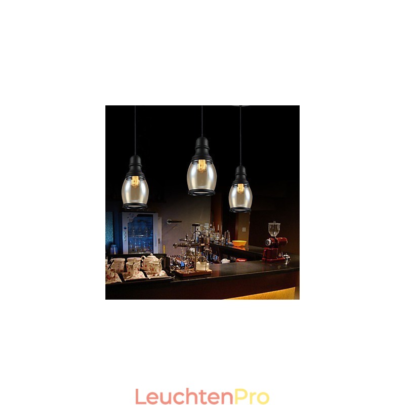 Retro Beleuchtung Loft Lichter Glas Pendelleuchte