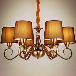 Rustikaler Kronleuchter im Vintage-Mini-Stil aus galvanisiertem Metall der Lodge