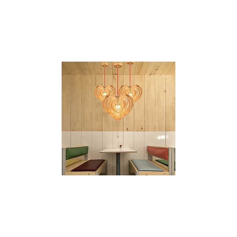 Kronleuchter Mini Stil Laterne Holz Bambus