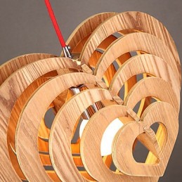 Kronleuchter Mini Stil Laterne Holz Bambus