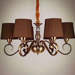 Rustikaler Kronleuchter im Vintage-Mini-Stil aus galvanisiertem Metall der Lodge