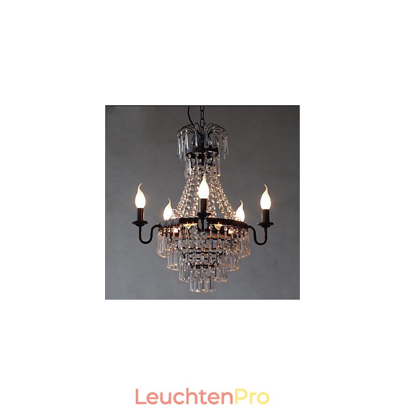 Amerikanische Country Retro Kerze Kristall Lampe