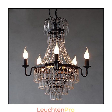 Amerikanische Country Retro Kerze Kristall Lampe Amerikanische Country Retro Kerze Kristall Lampe