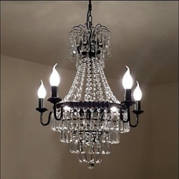 Amerikanische Country Retro Kerze Kristall Lampe