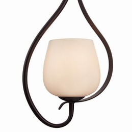 Eisenmalerei Pendelleuchte mit Glasschirm Klassische Beleuchtung Lampe 1 Kopf