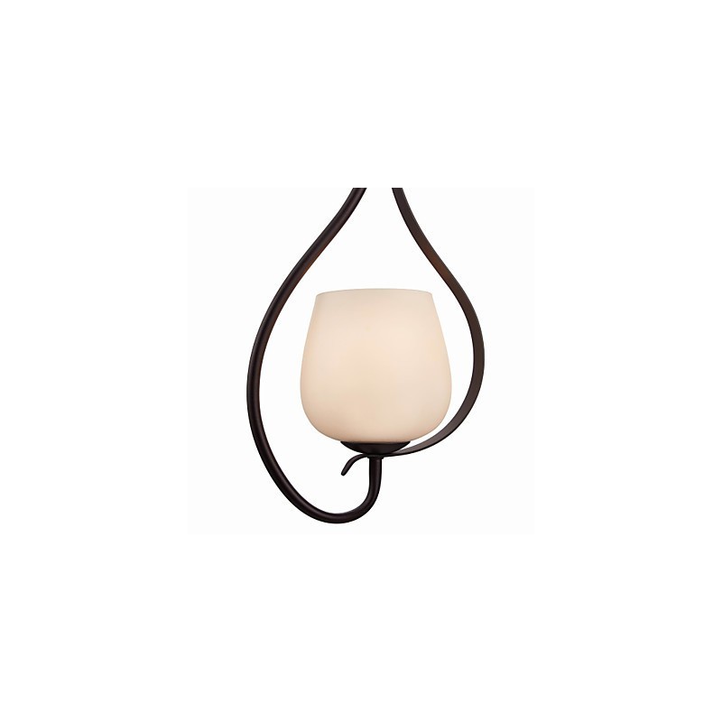 Eisenmalerei Pendelleuchte mit Glasschirm Klassische Beleuchtung Lampe 1 Kopf