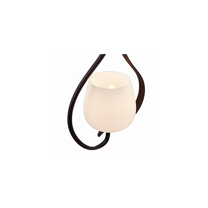 Eisenmalerei Pendelleuchte mit Glasschirm Klassische Beleuchtung Lampe 1 Kopf
