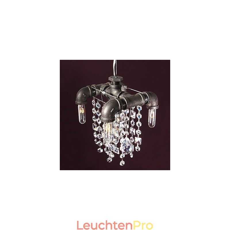 Charakteristische Pendelleuchte mit 5 Lichtern im nordamerikanischen Stil im Rohrdesign