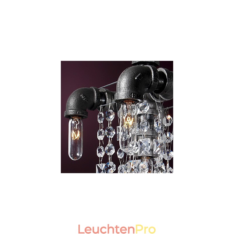 Charakteristische Pendelleuchte mit 5 Lichtern im nordamerikanischen Stil im Rohrdesign
