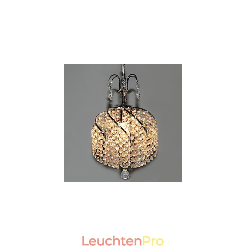 Stilvolle Kristall-Pendelleuchte mit 1 Licht