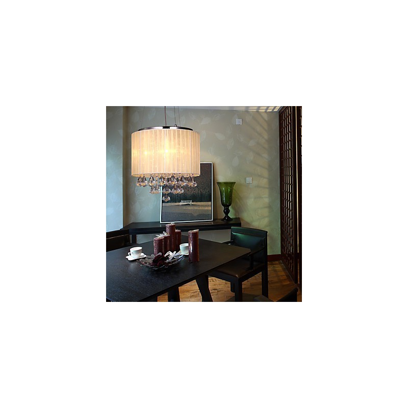 Elegante Kristall-Pendelleuchte mit 4 Lichtern