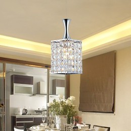3 Lichter Metallrahmen K9 Kristall Kronleuchter Droplight Senden Glühbirne