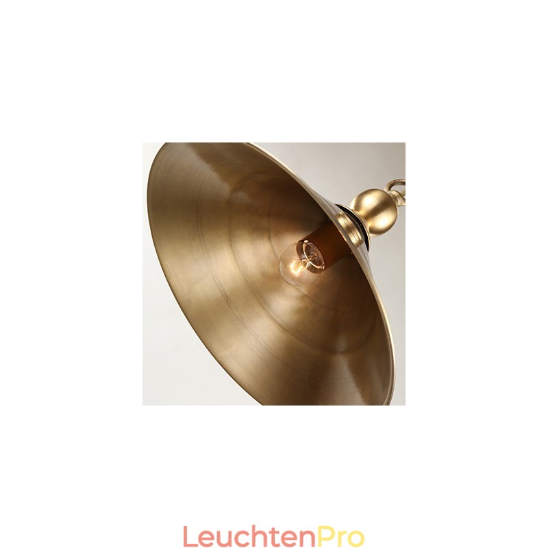 Pendelleuchte aus reinem Messing im Mini-Stil, traditionell, klassisch, Metall