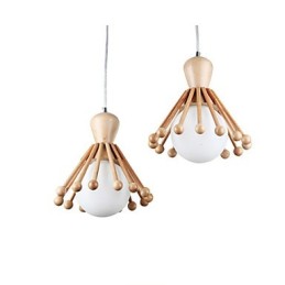 Garten-Holzleuchter Einfacher nordischer Holzleuchter 2