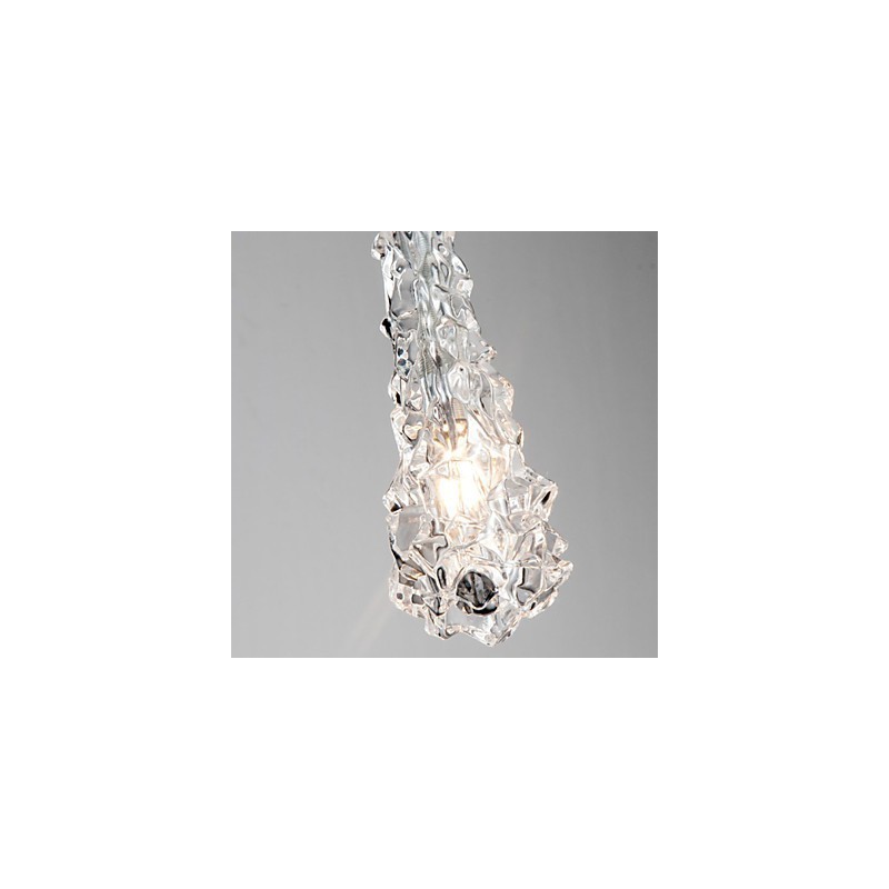 Tradition Classic Kronleuchter aus transparentem Glas mit 3 Lichtern