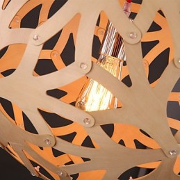 Kronleuchter Mini Stil Laterne Holz Bambus