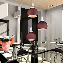 Moderne, zeitgenössische Pendelleuchte im Mini-Stil mit galvanisierter Beschichtung
