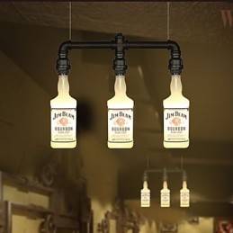 Mall Glasflasche Flaschen-Hängelampe