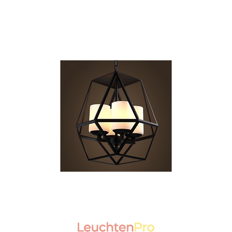 Top level Americange Vintage schwarz Eisen Lampe Moderne Kronleuchter Kronleuchter 4 lichter