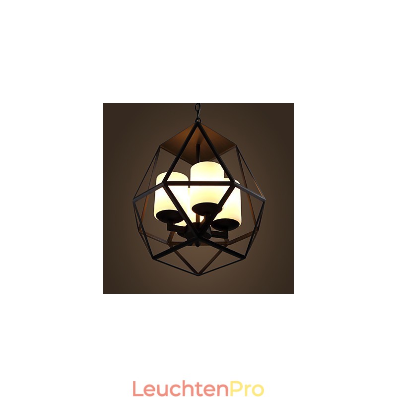 Top level Americange Vintage schwarz Eisen Lampe Moderne Kronleuchter Kronleuchter 4 lichter