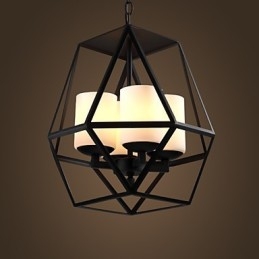 Top level Americange Vintage schwarz Eisen Lampe Moderne Kronleuchter Kronleuchter 4 lichter