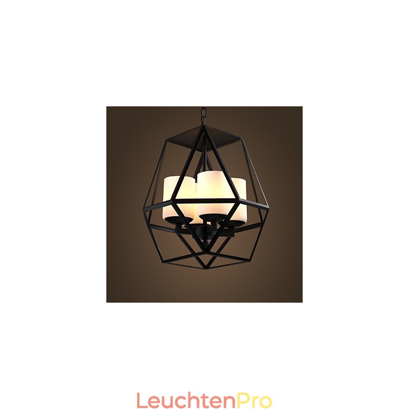 Top level Americange Vintage schwarz Eisen Lampe Moderne Kronleuchter Kronleuchter 4 lichter